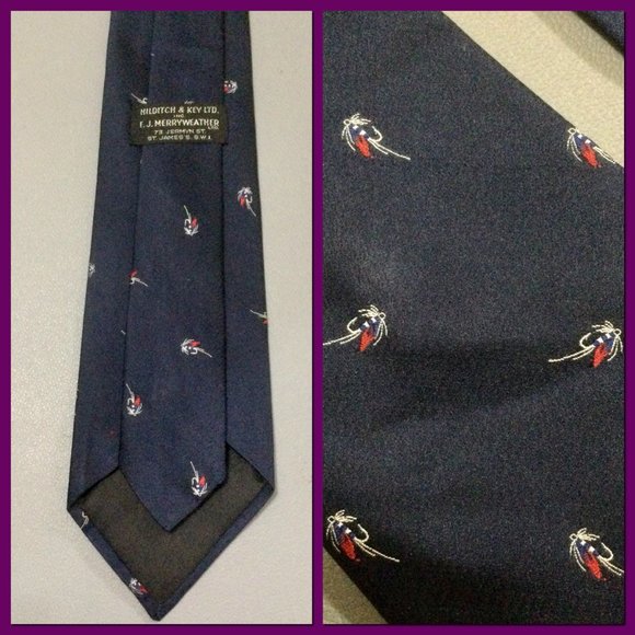 Vtg Woven Horse Heads tie_119 - Picture 4 of 5